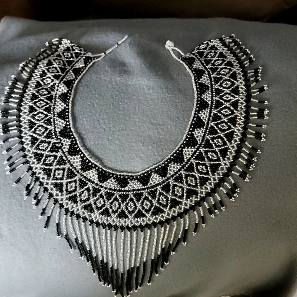Hand made by local necklace maker in Puerto Vallarta, Mexico.